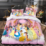 Load image into Gallery viewer, Princess Snow White Cinderella Rapunzel Merida Bedding Set Duvet Cover