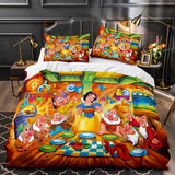 Load image into Gallery viewer, Princess Snow White Cinderella Rapunzel Merida Bedding Set Duvet Cover