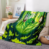 Load image into Gallery viewer, Rick and Morty Blanket Flannel Throw Room Decoration