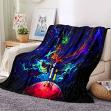 Load image into Gallery viewer, Rick and Morty Pattern Blanket Flannel Throw Room Decoration
