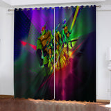 Load image into Gallery viewer, Rise of the Teenage Mutant Ninja Turtles Curtains Blackout Window Drapes