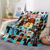 Load image into Gallery viewer, Roblox Pattern Blanket Flannel Throw Room Decoration