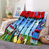 Load image into Gallery viewer, Roblox Pattern Blanket Flannel Throw Room Decoration