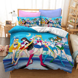 Charger l&#39;image dans la visionneuse de la galerie, Sailor Moon Cosplay ensemble de literie couette housses de couette ensembles de draps