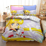 Charger l&#39;image dans la visionneuse de la galerie, Sailor Moon Cosplay ensemble de literie couette housses de couette ensembles de draps