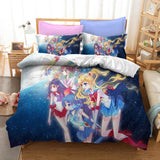 Charger l&#39;image dans la visionneuse de la galerie, Sailor Moon Cosplay ensemble de literie couette housses de couette ensembles de draps