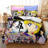 Charger l&#39;image dans la visionneuse de la galerie, Sailor Moon Cosplay ensemble de literie couette housses de couette ensembles de draps