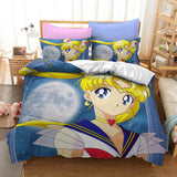 Charger l&#39;image dans la visionneuse de la galerie, Sailor Moon Cosplay ensemble de literie couette housses de couette ensembles de draps