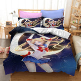 Load image into Gallery viewer, Sailor Moon Cosplay Grils Bedding Set UK Quilt Duvet Cover Bed Sets