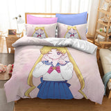 Load image into Gallery viewer, Sailor Moon Cosplay Grils Bedding Set UK Quilt Duvet Cover Bed Sets