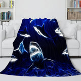 Load image into Gallery viewer, Shark Blanket Soft Flannel Fleece Blanket Dunelm Bedding Blanket