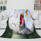 Load image into Gallery viewer, Shark Blanket Soft Flannel Fleece Blanket Dunelm Bedding Blanket