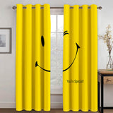 Load image into Gallery viewer, Smile Emoji Curtains Blackout Window Treatments Drapes for Room Decoration
