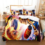 Load image into Gallery viewer, Sonic Cosplay Kids Bedding Set Present Quilt Duvet Cover Bed Sets