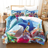 Load image into Gallery viewer, Sonic Pattern Bedding Set Quilt Cover Without Filler