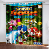 Load image into Gallery viewer, Sonic The Hedgehog 2 Curtains Blackout Window Drapes