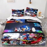 Charger l&#39;image dans la visionneuse de la galerie, Sonic The Hedgehog Cosplay Ensemble de literie pour enfants Housse de couette Ensembles de lit