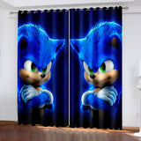 Load image into Gallery viewer, Sonic The Hedgehog Curtains Blackout Window Drapes