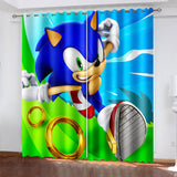 Load image into Gallery viewer, Sonic The Hedgehog Curtains Blackout Window Drapes