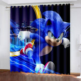 Load image into Gallery viewer, Sonic The Hedgehog Curtains Blackout Window Drapes