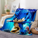 Load image into Gallery viewer, Sonic the Hedgehog 2 Flannel Fleece Blanket Throw Cosplay Blanket