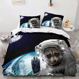 Load image into Gallery viewer, Space Astronaut Cosplay UK Bedding Set Quilt Cover