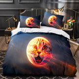 Load image into Gallery viewer, Space Cat Astronaut Cats In Space Bedding Set UK Duvet Cover