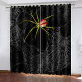 Charger l&#39;image dans la visionneuse de la galerie, Spider Man Rideaux Cosplay Blackout Fenêtre Traitements Rideaux Room Decor