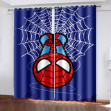Charger l&#39;image dans la visionneuse de la galerie, Spider Man Rideaux Cosplay Blackout Fenêtre Traitements Rideaux Room Decor