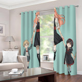 Load image into Gallery viewer, Spy x Family Curtains Cosplay Blackout Window Drapes for Room Decoration
