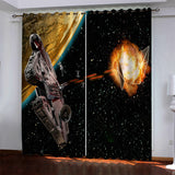 Load image into Gallery viewer, Star Wars Curtains Blackout Window Drapes