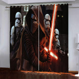 Load image into Gallery viewer, Star Wars Pattern Curtains Blackout Window Drapes