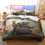 Load image into Gallery viewer, Star Wars The Mandalorian Baby Yoda Bedding Set Duvet Covers Bed Sets