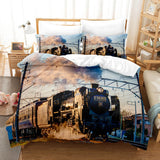 Load image into Gallery viewer, Steam Engine Bedding Set Quilt Cover Without Filler