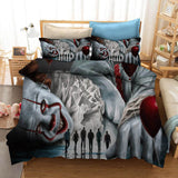 Load image into Gallery viewer, Stephen King&#39;s It Pennywise Joker Cosplay Bedding Set Duvet Cover Sets