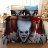 Charger l&#39;image dans la visionneuse de la galerie, Stephen King&#39;s It Pennywise Joker Cosplay Parure de lit Ensembles de housse de couette