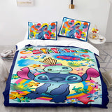 Charger l&#39;image dans la visionneuse de la galerie, Ensemble de literie Stitch Quilt Housse de couette Ensembles de draps de lit pour la décoration de la chambre