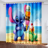 Load image into Gallery viewer, Stitch Curtains Blackout Window Drapes