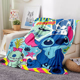 Load image into Gallery viewer, Stitch Pattern Blanket Flannel Throw Room Decoration