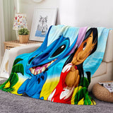 Load image into Gallery viewer, Stitch Pattern Blanket Flannel Throw Room Decoration