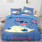 Load image into Gallery viewer, Stitch and Scrump Bedding Set Cosplay Quilt Duvet Cover Bed Sets