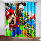 Load image into Gallery viewer, Super Mario Curtains Pattern Blackout Window Drapes