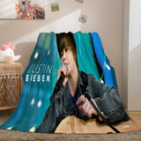 Load image into Gallery viewer, Super Star Justin Bieber Flannel Fleece Throw Blanket Cosplay Quilt