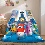 Load image into Gallery viewer, Super Wings Cosplay Flannel Fleece Blanket Throw Wrap Quilt Blanket