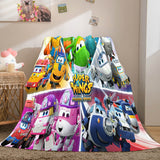 Load image into Gallery viewer, Super Wings Cosplay Flannel Fleece Blanket Throw Wrap Quilt Blanket