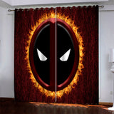 Load image into Gallery viewer, Superhero Deadpool Pattern Curtains Blackout Window Drapes