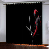 Load image into Gallery viewer, Superhero Deadpool Pattern Curtains Blackout Window Drapes