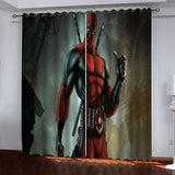 Load image into Gallery viewer, Superhero Deadpool Pattern Curtains Blackout Window Drapes