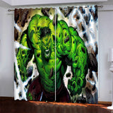 Load image into Gallery viewer, Superhero Hulk Pattern Curtains Blackout Window Drapes