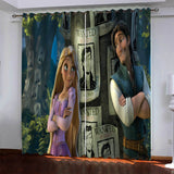 Load image into Gallery viewer, Tangled Curtains Pattern Blackout Window Drapes